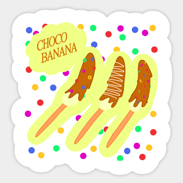 Choco Banana Sticker by Pink_lil_Ghost